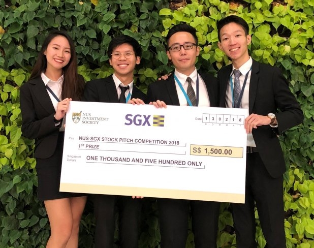 SMU Team clinches top prize for three consecutive years at the NUS-SGX Stock Pitch Competition 2018